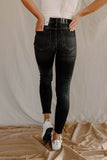 High Rise Distressed Skinny Jeans