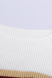 Color-lump Patchwork Sweater