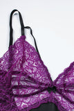 Lace Spice Satin Babydoll with Slit