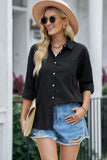 Textured Buttons Pocketed Shirt