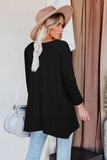 Asymmetric Hemline Long Sleeve Top