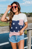 Stars and Stripes Colorblock Tee