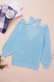 Cool Breeze Cotton Cold Shoulder Sweater