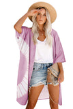 Tie Dye Open Front Beach Cover Up