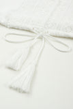 Bohemian Crochet Detail V Neck Blouse