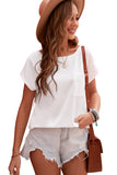 Pocketed Tee with Side Slits