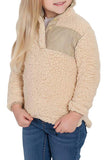 Camel Sherpa Pullover for Little Girl