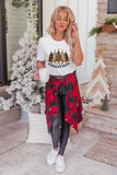 Merry Christmas Leopard Tree Print Pullover Sweatshirt