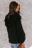 Ruffle Lantern Long Sleeve Top