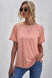 Heathered Round Neck T-shirt