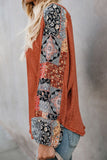 Contrast Eyelet Thermal Knit Top