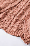 Chunky Knit Solid Cardigan with Pocket