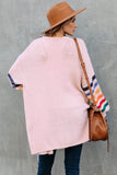 Striped Balloon Sleeve Cardigan