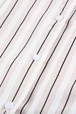 Striped Buttons Closure Long Sleeve Shirt