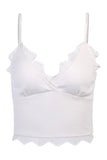 Lace Trim Ribbed Cami Top