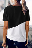 Crew Neck Colorblock Tee