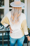 Block Buttoned Henley Top