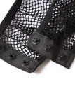 Sheer Eyelash Lace Teddy Bodysuit