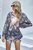 Tie-dye Printed Oversized Sweatshirt