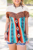 Western Tribal Fashion Crew Neck T-shirt