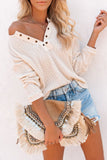Cotton Knit Grommet Top