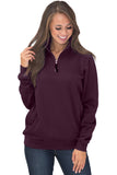 Pocket Style Quarter Zip Sweatshirt
