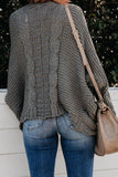 Chunky Knit Solid Cardigan with Pocket