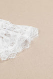 Lace V Neck Wrap Long Sleeve Bodysuit