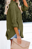 Embossed Button Shirt
