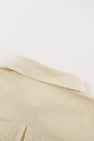Turn-down Collar Button Front Tank