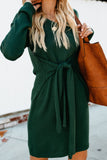 Dont Let Me Go Tie Sweater Dress