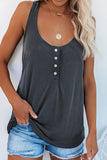 Button Loose Tank Top