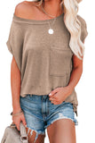 Pocketed Tee with Side Slits