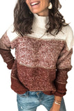 Colorblock Knit Pullover Sweater