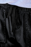 Casual Pocketed Frayed Denim Shorts