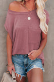 Pocketed Tee with Side Slits