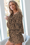 Floral Print White Knit Lounge Set