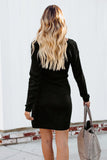 Dont Let Me Go Tie Sweater Dress