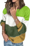 Pullover Colorblock Winter Sweater
