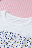 Flutter Shoulder Striped Print Tank Top