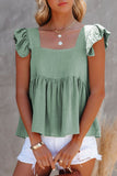 Flutter Shoulder Babydoll Top