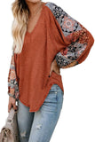Contrast Eyelet Thermal Knit Top