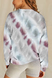 Casual Tie-dye Round Neck Sweatshirt