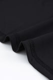 Plus Size Puff Sleeve Wrap V Neck Midi Dress