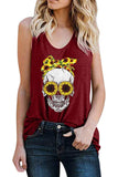 Skull Print Tank Top