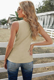 Khaki Ribbed Tank Top