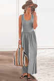 Sleeveless Wide Leg Jumpsuit