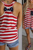 Red Pocket Patch Stars & Stripes Tank Top