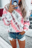 Casual Tie-dye Round Neck Sweatshirt
