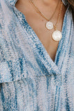 Printed Pocket Short Sleeve Blouse